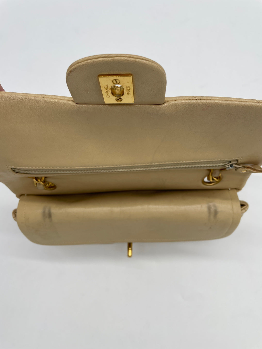 CHANEL Matelasse shoulder bag with double flap