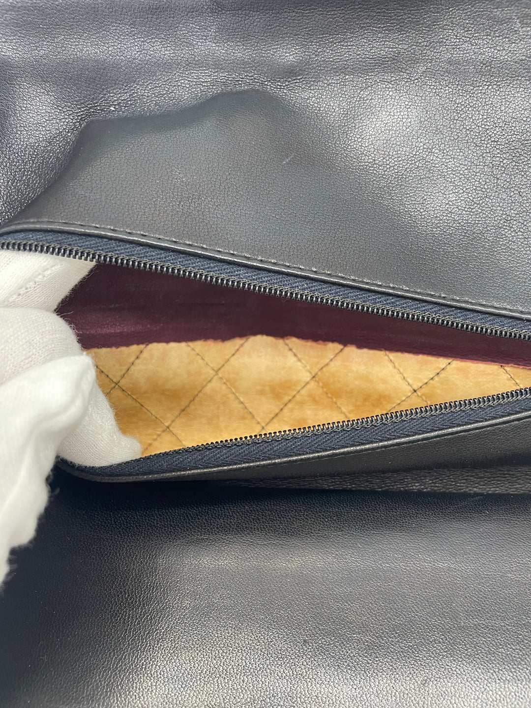CHANEL Matelasse shoulder bag with double flap