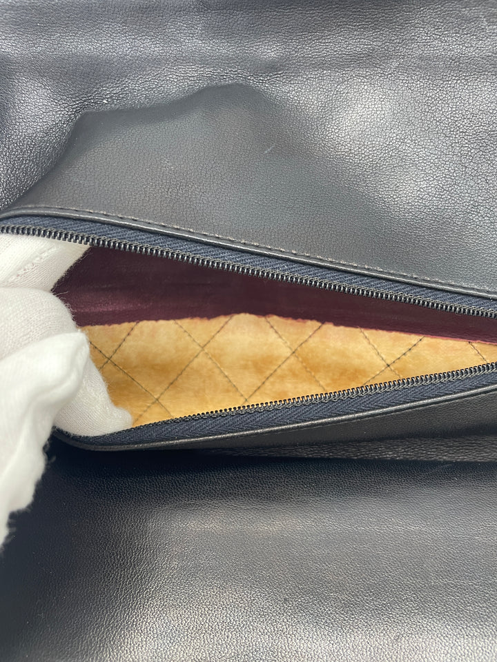 CHANEL Matelasse shoulder bag with double flap