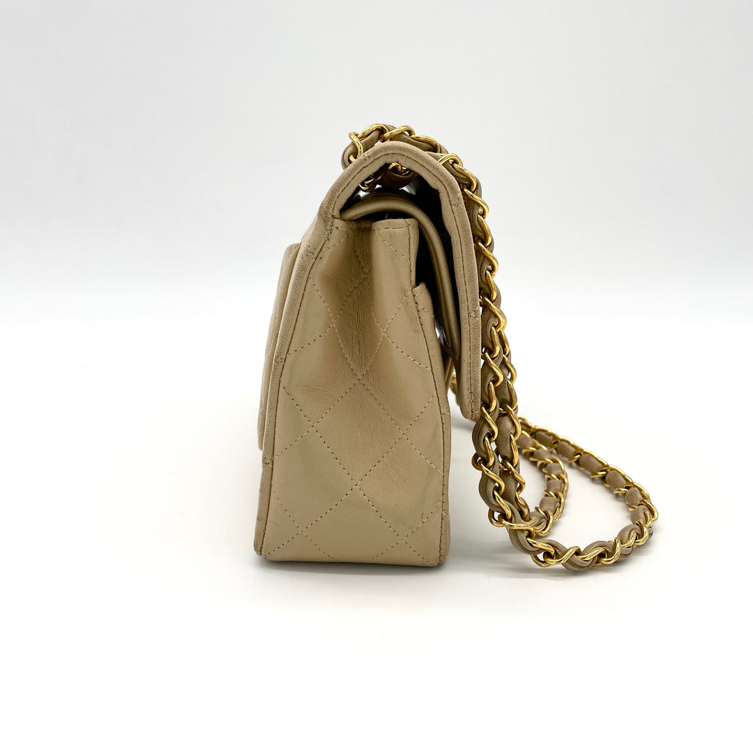 CHANEL Matelasse shoulder bag with double flap