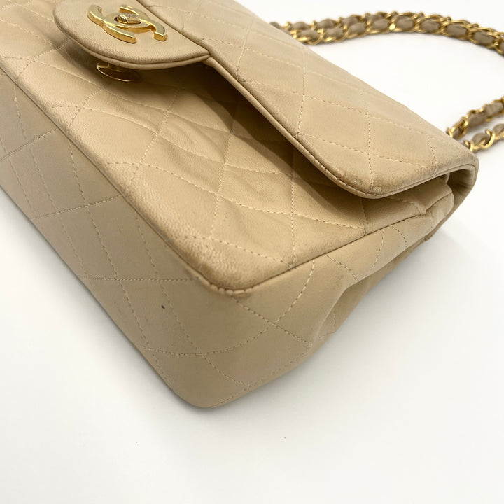 CHANEL Matelasse shoulder bag with double flap