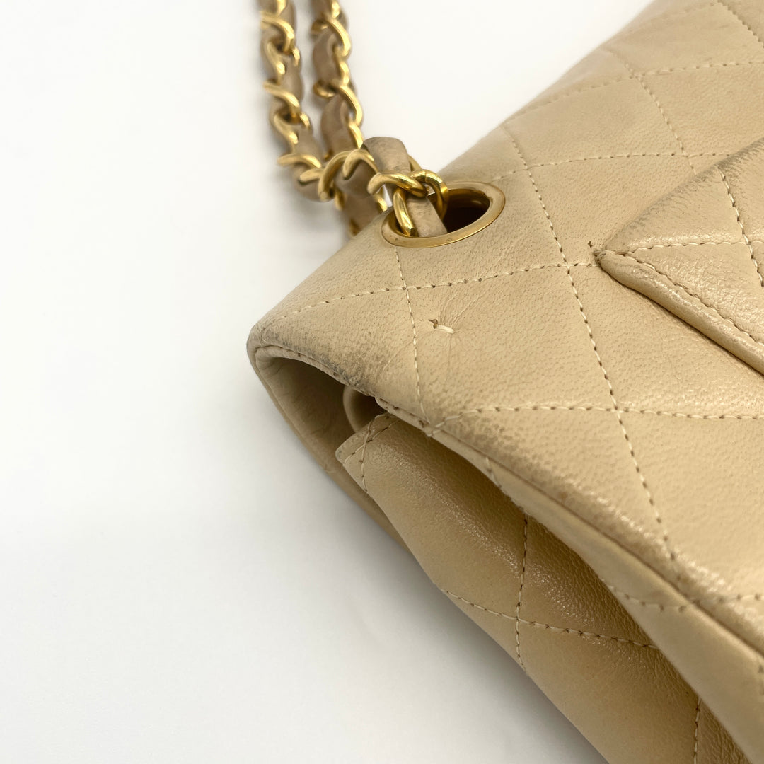 CHANEL Matelasse shoulder bag with double flap