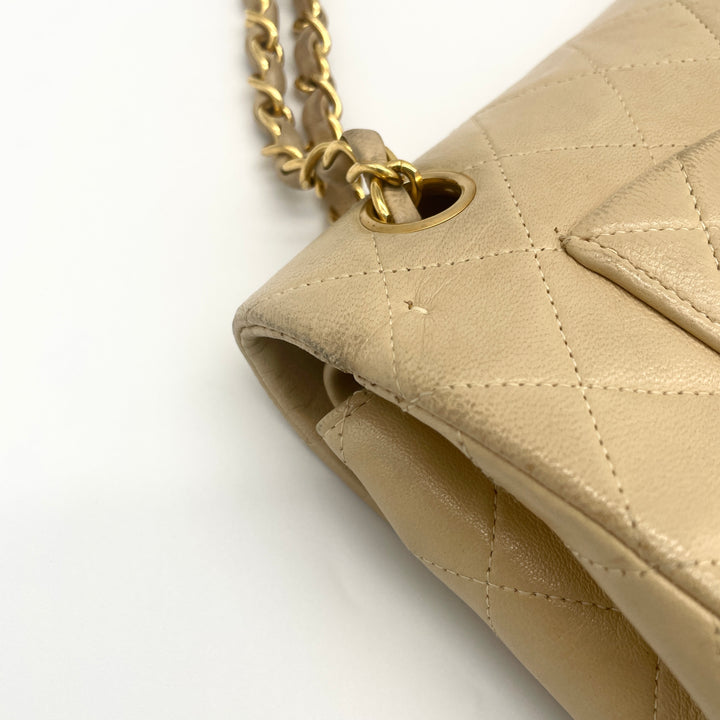 CHANEL Matelasse shoulder bag with double flap