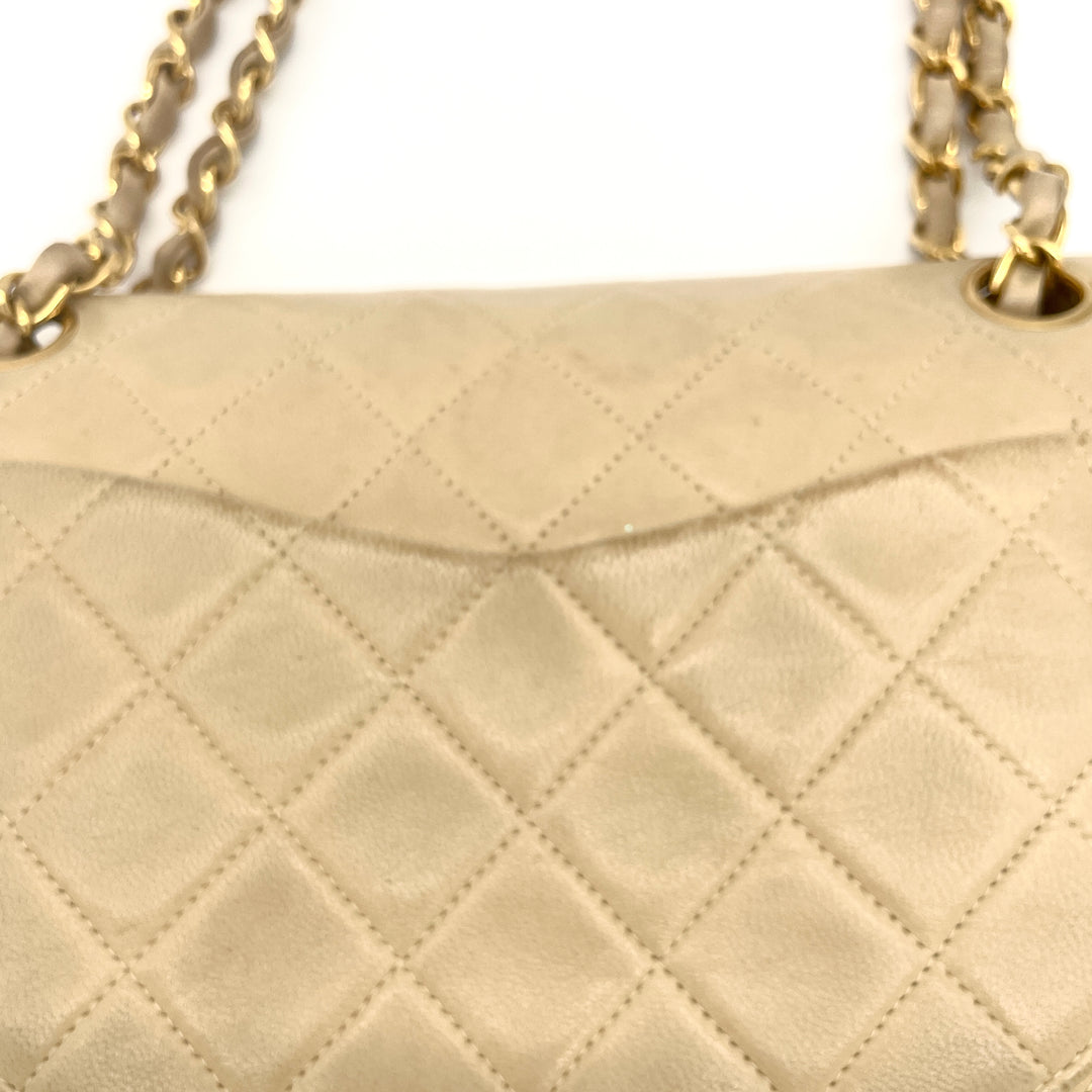 CHANEL Matelasse shoulder bag with double flap