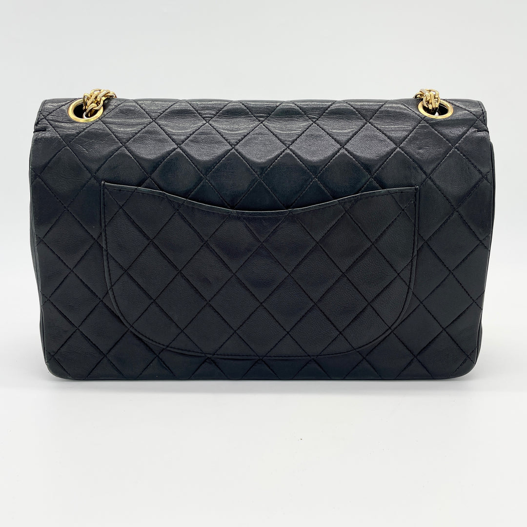 CHANEL Matelasse shoulder bag with double flap