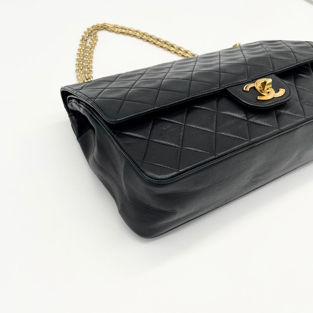 CHANEL Matelasse shoulder bag with double flap
