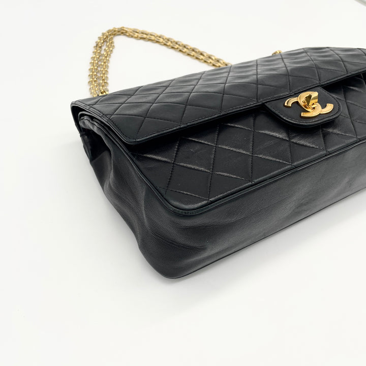 CHANEL Matelasse shoulder bag with double flap