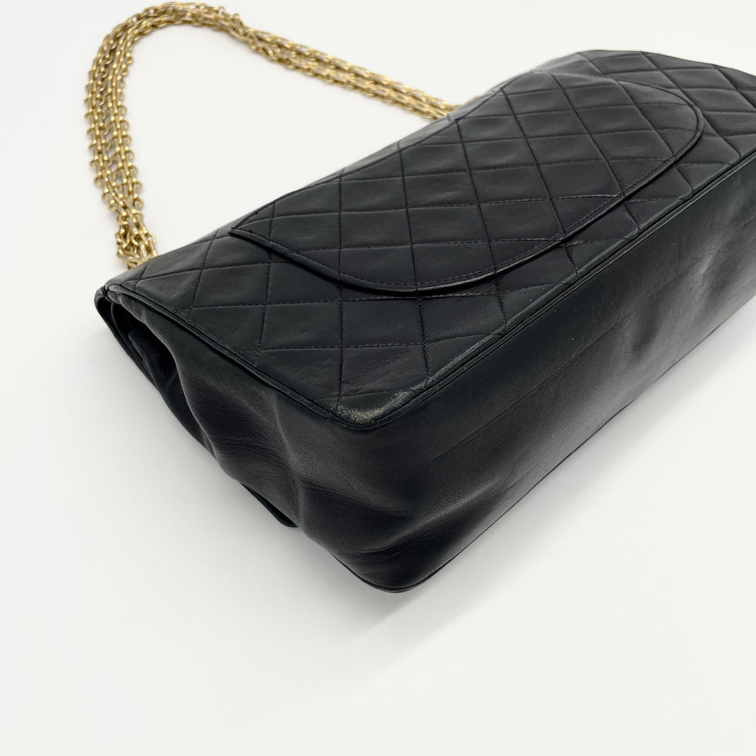 CHANEL Matelasse shoulder bag with double flap