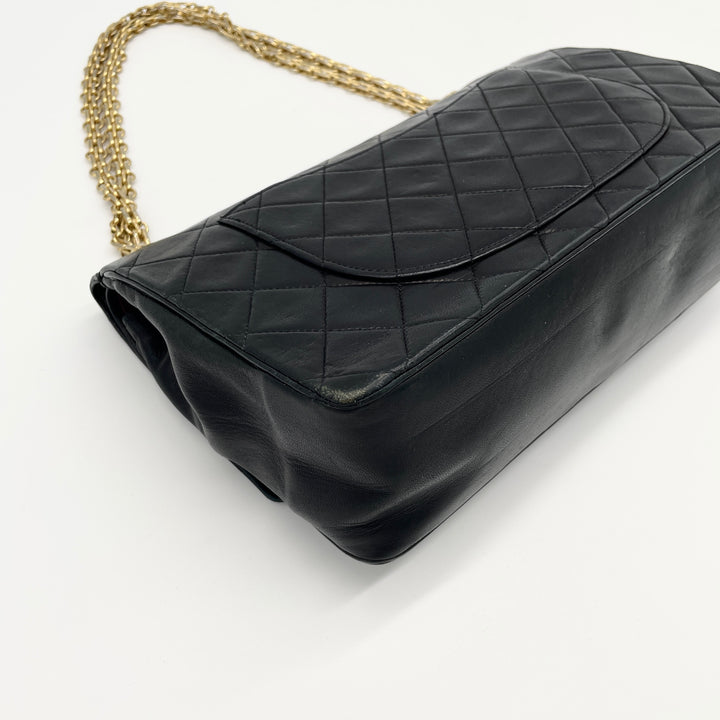 CHANEL Matelasse shoulder bag with double flap