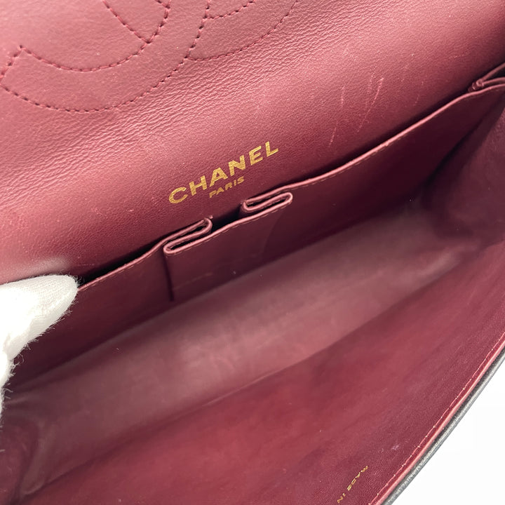 CHANEL Matelasse shoulder bag with double flap