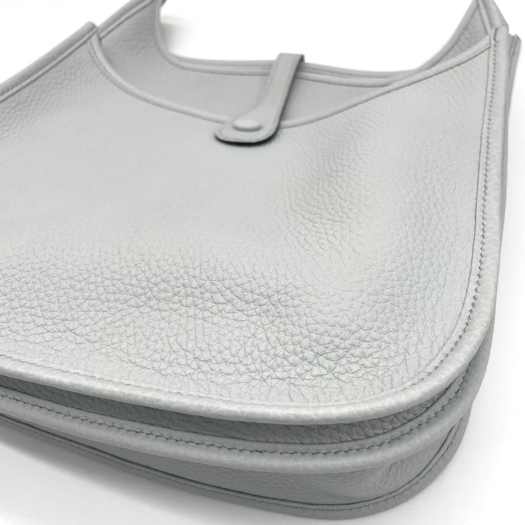 HERMÈS　新品未使用　エブリン　ショルダーバッグ　ブルーペール　ゴールド金具
