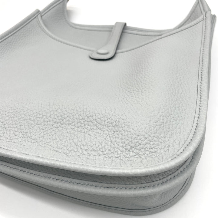 HERMÈS　新品未使用　エブリン　ショルダーバッグ　ブルーペール　ゴールド金具