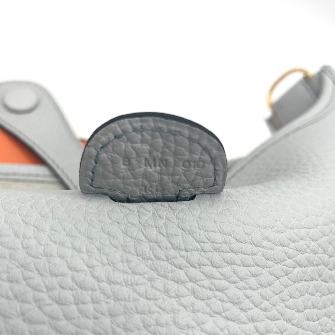 HERMÈS　新品未使用　エブリン　ショルダーバッグ　ブルーペール　ゴールド金具