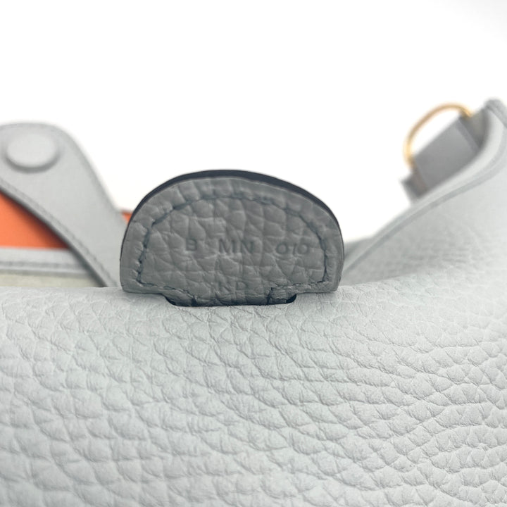 HERMÈS　新品未使用　エブリン　ショルダーバッグ　ブルーペール　ゴールド金具